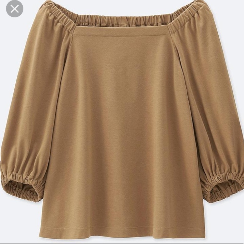Uniqlo two way 3/4 sleeve top